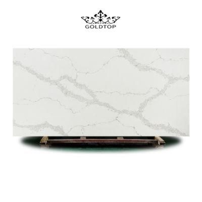 Calacatta Noval Polished Bathroom Vanity Wall Panels Kitchen Cabinet Countertops Island Worktop Table Tops Artificial Stone Slab Quartz Tiles