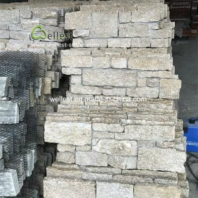 Tiger Skin Quartz Natural Stone Cladding for External House Wall, Garden Wall