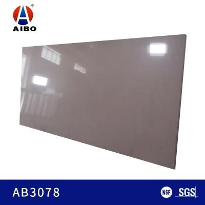 Non Porous Vanity Top Artificial Brown Quartz Stone