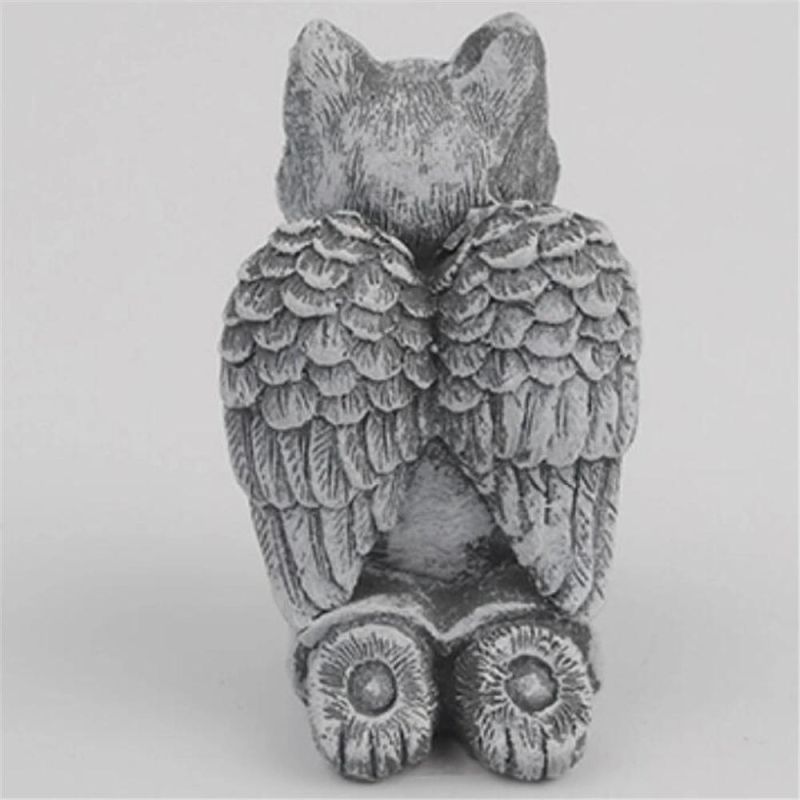 Angel Dog Cat Statue Resin Tombstone Monument