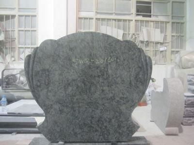 Absolute Black Stone Monument, Granite Grave Cross Headstone for Cemetery