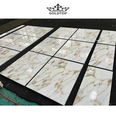 Natural Stone Polished Indoor Decoration Calacatta Gold Slab Marble Floor Tiles