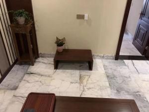 Manufactured Polished White Grey Marble and Tile