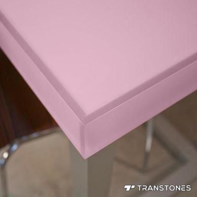 Pink Decorative Modern Translucent Acrylic Coffee Table