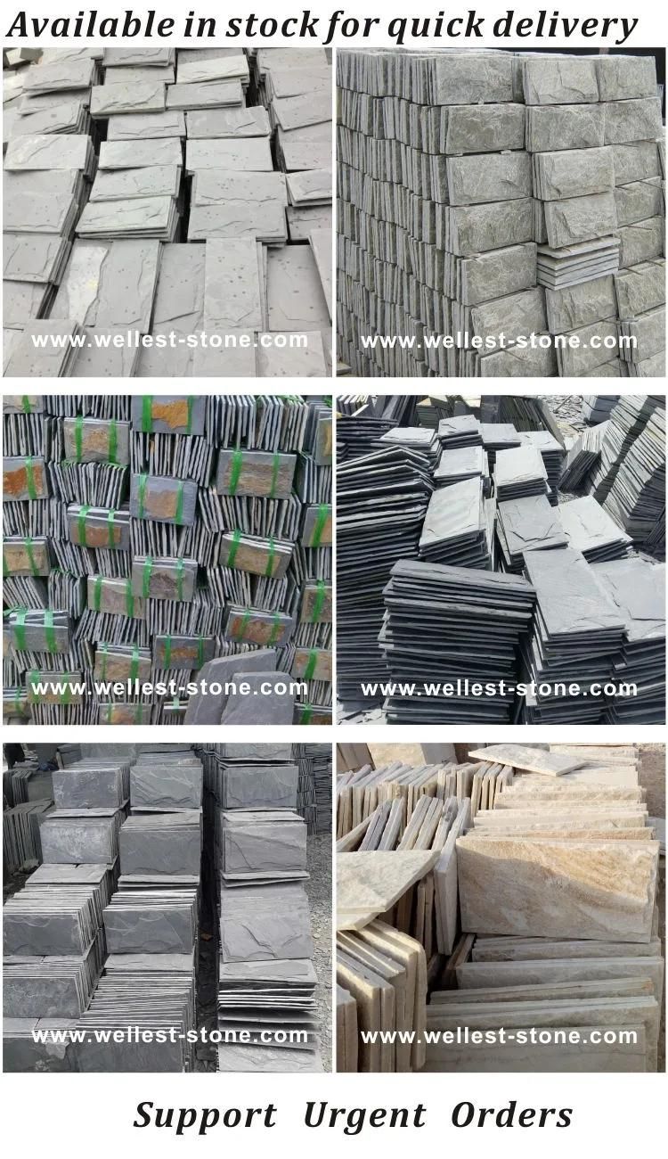 Natural Quartzite Mushroom Stone Tile and Corner for Facade