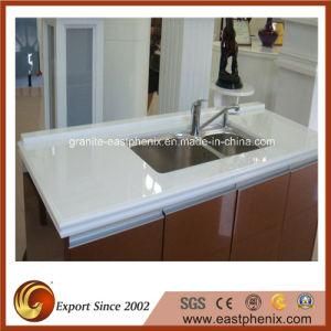 Pure White Crystallized Glass Countertop