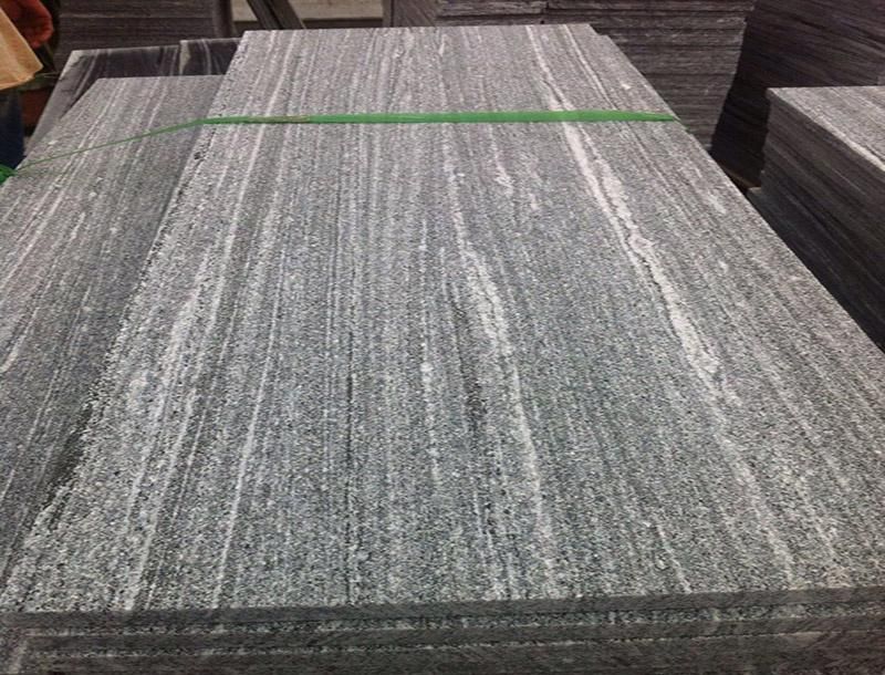 Flamed+Brushed Grey Granite Biasca Gneis G302 Paving Stone for Outdoor