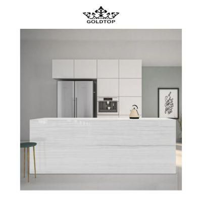 Commercial Project Natural Stone Polished/Honed Surface Bathroom/Kitchen Countertop Greece White Wooden Marble for Home