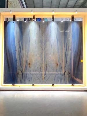 Luxury Stone Polished Indoor Decoration Macaubas Blue Slab Granite Wall Tiles