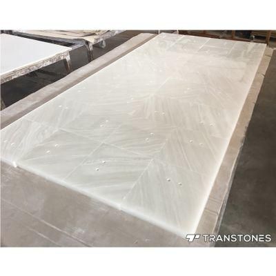 Artificial Marble Wall Panel White Onyx Slabs for Feature Wall