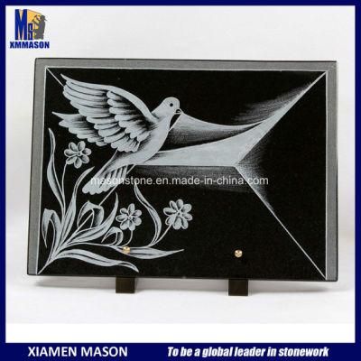 Black Memorial Decorative Plaque