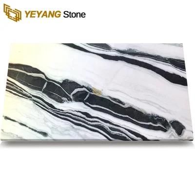 China Natural Panda White Black Marble for Table/Countertop/Wall/Floor/Bathroom/Kitchen