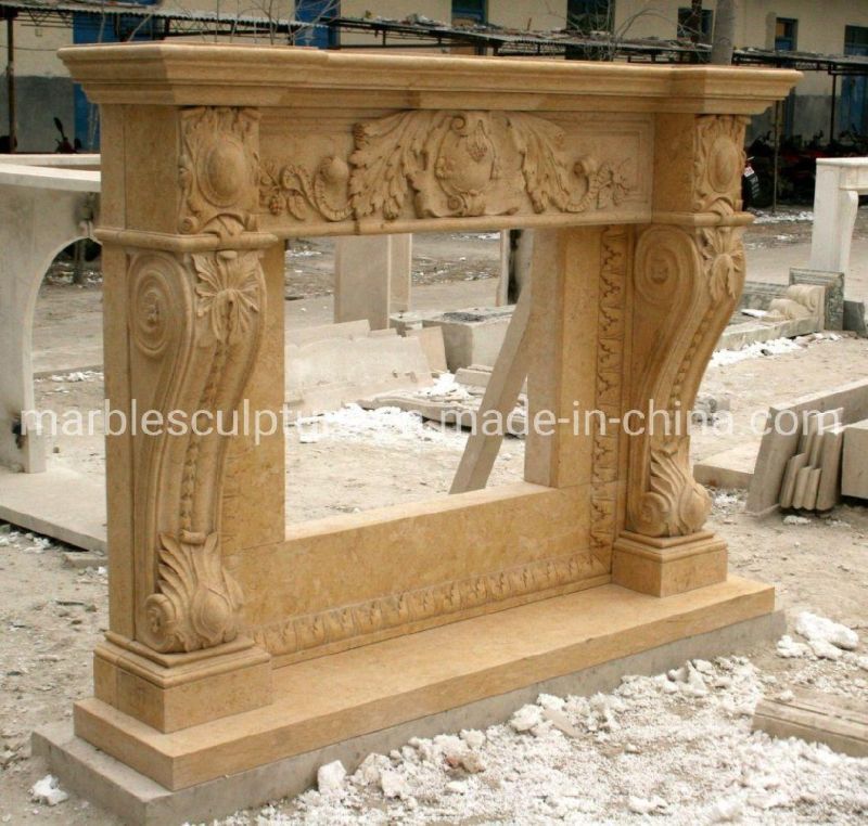 Decorative Indoor Used Marble Fireplace for Home (SYMF-207)