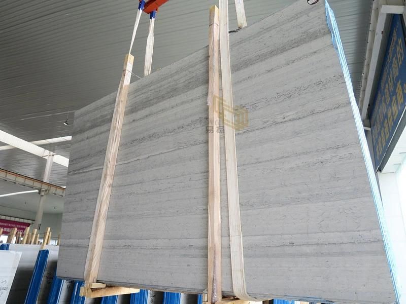 Crystal Wood White Marble Slabs for Kitchen/Bathroom/Floor/Bathroom/Wall/Countertop