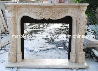 Home Decoration Marble Sculptures Marble Fireplace (SYMF-002)