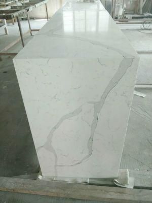 Modern Artificial Calacatta Marble Kitchen Artificial Quartz Stone Benchtop