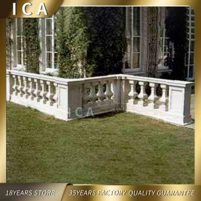 Natural Solid Cheap Decoration Marble Stone Straight Balustrade