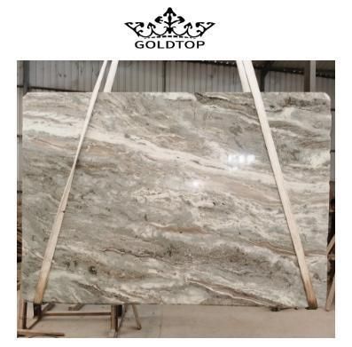 Lucency Transparent Fantasy Brownn Natural Marble for Kitchen Top Decoration
