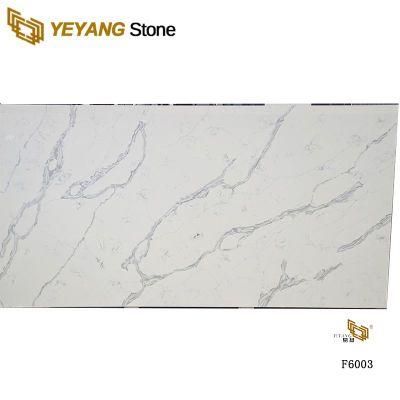 Polished/Honed Quartz White/Calacatta/Black/Grey/Gold/Cararra Artificial Slab/Countertop Engineered Discount