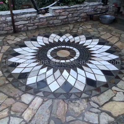 Slate Mosaic Pattern/Glass Mosaic Art Pattern for Flooring