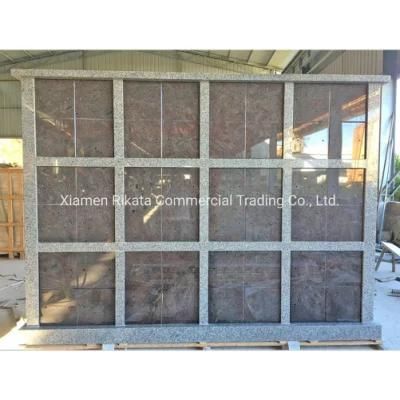 96 Niches Double Sides Custom Granite Columbarium for Memorial/Cemetery/Cremation Remains