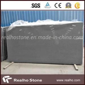 Polished Artificial Stone Grey Sparkle Quartz Slab for Kitchen Countertop