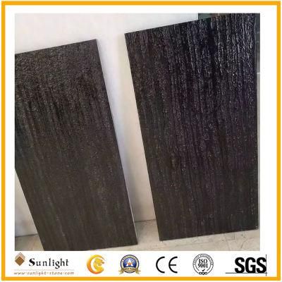 Price Grain Color Texture Stone Slab Imperial Black Wooden Marble, Black Wooden Marble in Slabs