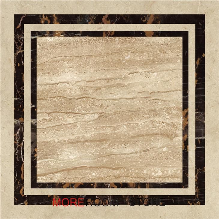 Water-Jet and Stone Madallion, Marble Pattern Floor Tiles