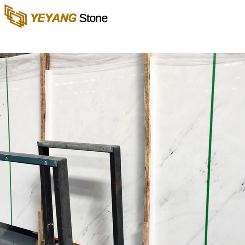 Natural Stone Polished Guangxi White Marble for Tiles/Background
