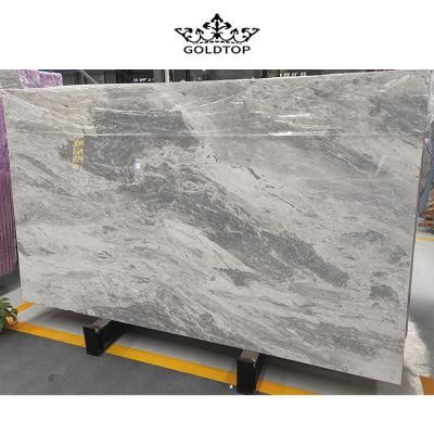 Italian Design Modern Light Gray Marble Slab for Kitchen Countertops/Background Wall/Floor