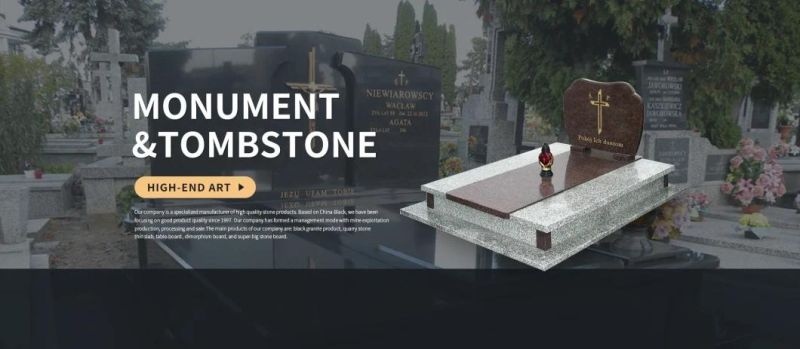 Rose Granite Headstone Tombstone Black Granite