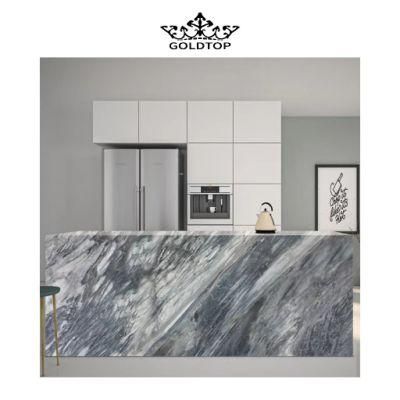 Chinese Ornament Natural Stone Polished/Honed Surface Bathroom/Kitchen Countertop Calacatta Grey Marble for Home
