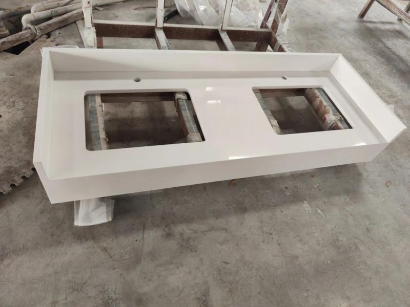 Calacatta Polished Bathroom Vanity Wall Panels Kitchen Cabinet Countertops Island Worktop Table Tops Artificial Stone Slab Quartz