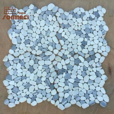 Natural Pebble Stone Tile Floor Mosaic