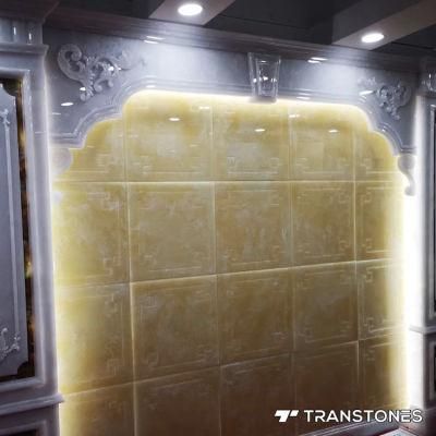 Polished Faux Stone for Wall Panels Customized Design Decors