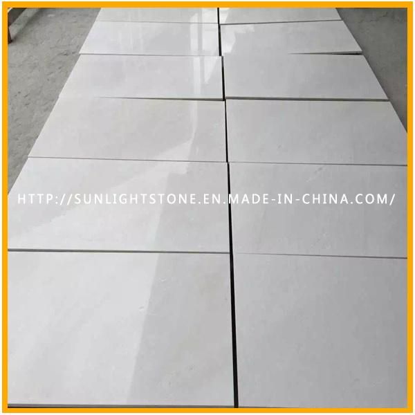 Chinese Snow White Marble Stone Tiles for Wall, Floor, Countertop