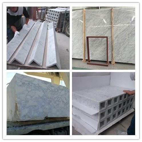 Natural Chinese Eastern White Carrara Oriental White Marble Tiles /Slabs