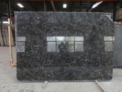 Popular Natural Grey Marble/Dark Emperador Slab and Tile for Hotel Wall Floor Decorate