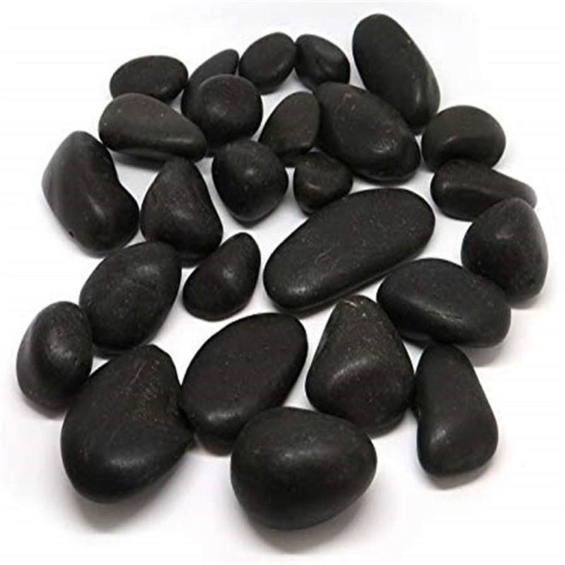 Wholesale Garden Stone Natural Garden Decoration Black Pebble River Stone for Sale Prices