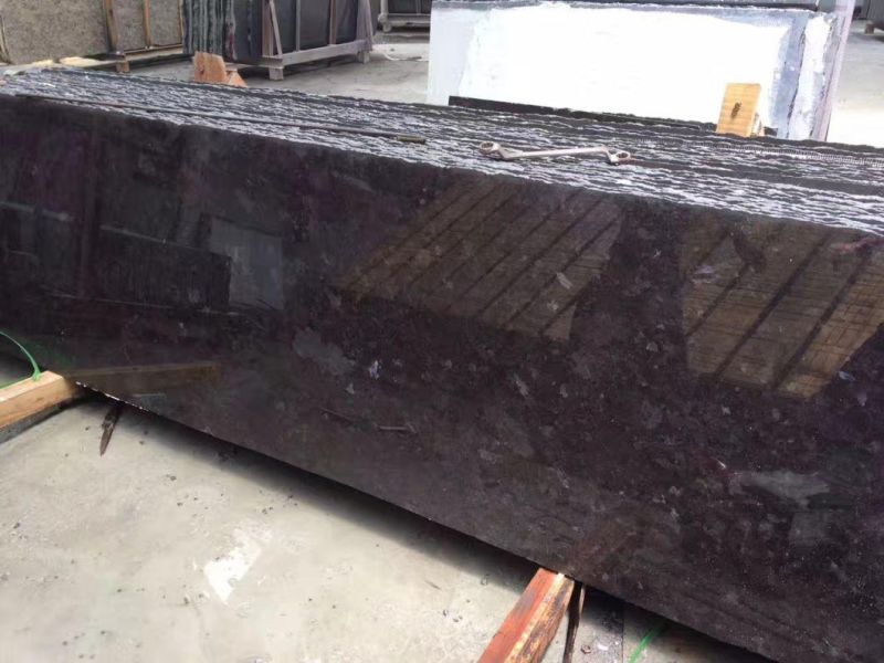 Angola Brown Granite with Rich Texture and Smooth Surfaces Use for Interior Decoration