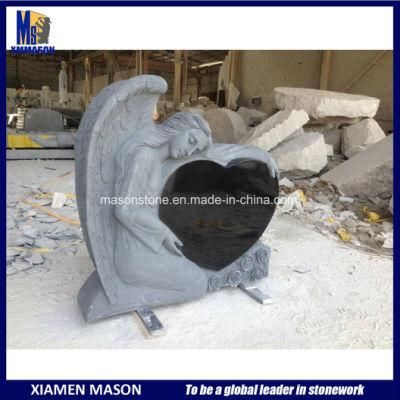 Top Carving Angel Sculpture Memorials Headstone Wholesale