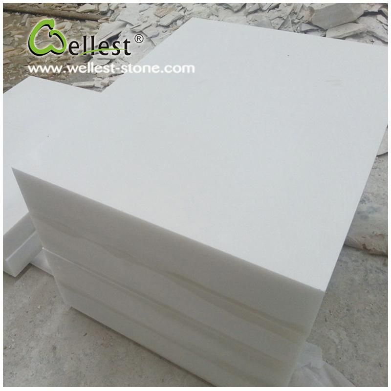 China Royal Pure White Jade Marble Tile for Wall and Floor