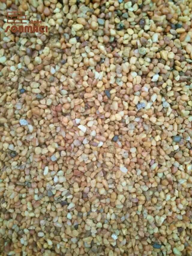Small Size Yellow Quartzite Pebble Stone