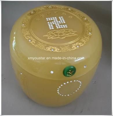 Natural Yellow Onyx Buddhist Funeral Urns Design for Funeral Home