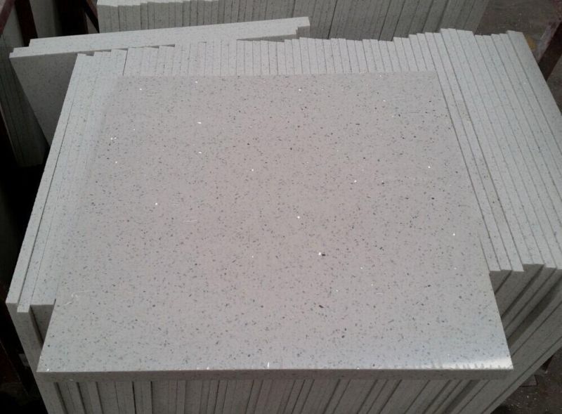 White Quartz Stone Kitchen Countertop/Vanity Top Stone Table/Island/Backsplash