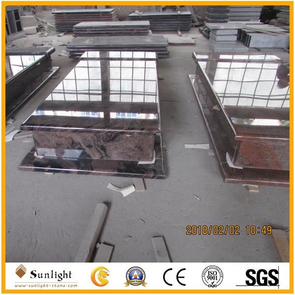 Customized India Aurora Granite Monuments/Headstone/Tombstone for European Style