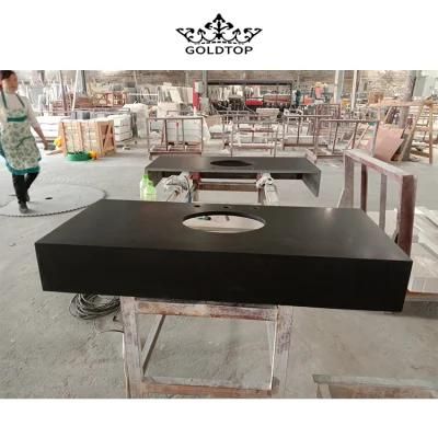 Home Decoration Natural Stone Polished/ Honed Surface Bathroom/Kitchen /Living Room Countertop Mongolian Black Granite for Home