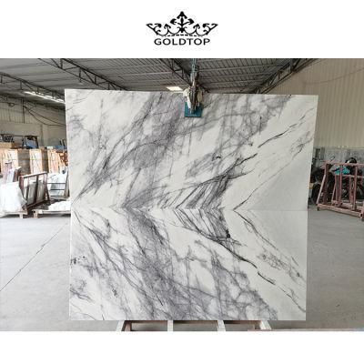 White Black Beige Stone Marble Slab for Countertop and Flooring
