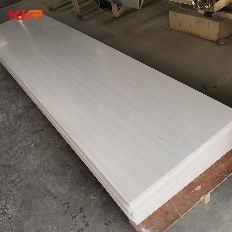 Kingkonree Artificial Stone Vanity Sink Resin Stone Texture Pattern Marble Color Look Solid Surface Sheet