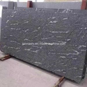 Flamed Granite Snow Grey Jet Mist Black Slabs for Wall and Flooring